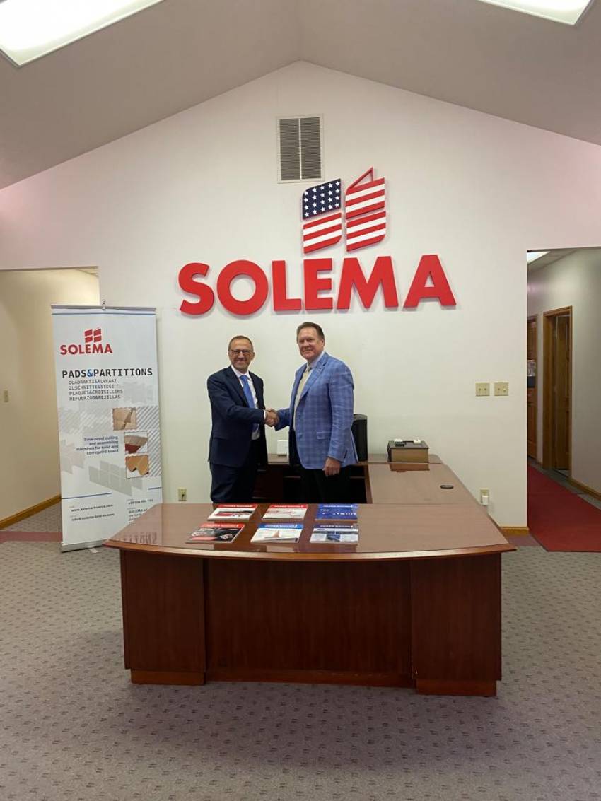 Partnership con SOLEMA USA per il mercato Americano del bookbinding